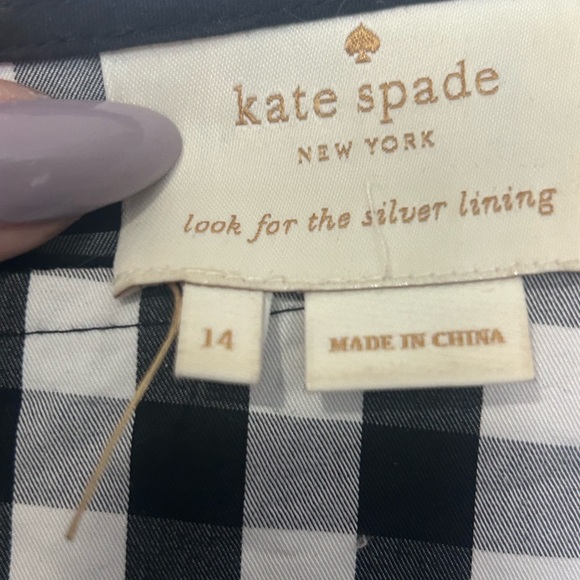 Black and white checkered Kate Spade size XL dress - Picture 2 of 3